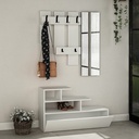 Turgutlu Hall Stand – White | Modern Entryway Storage & Coat Rack