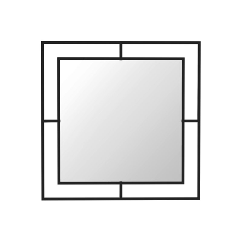 Silifke Mirror , Black,58x58cm