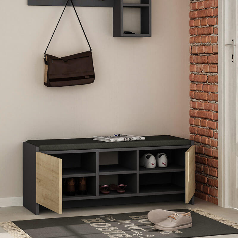 Soma Bank - Anthracite - Oak, Neatly organized? Solved!