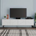 Fethiye TV Stand White Modern Entertainment Unit