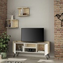Antalya Tv Stand - White - Oak, Fancy? Solved!