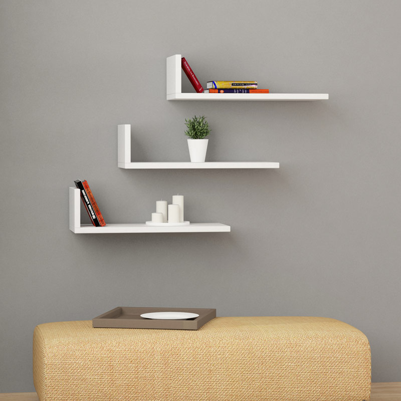 Trabzon L- Model Shelf - White, Quality? Solved!