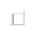 Bayburt Box Shelf White, Modern? Solved!