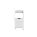 Aksaray Multipurpose Cabinet - White - Retro Grey