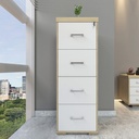  Alvorada4-Drawer File Cabinet II - Light Oak/ White, SecureStore? Solved!