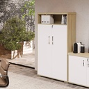  Alvorada High Cabinet With Niche - Light Oak/ White, SpaceSaver? Solved!