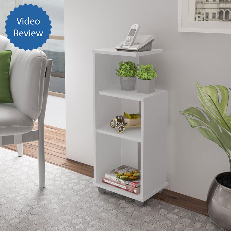 Montes Claros End Table - White, Stylish? Solved!