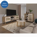 Jundiai Coffee Table - Off White/ Oak, Elegant? Solved!
