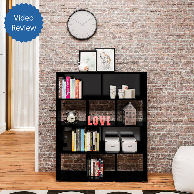 Suzano Bookcase - Black, Modern? Solved!