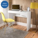Taubate Desk - White, Modest space? Solved!