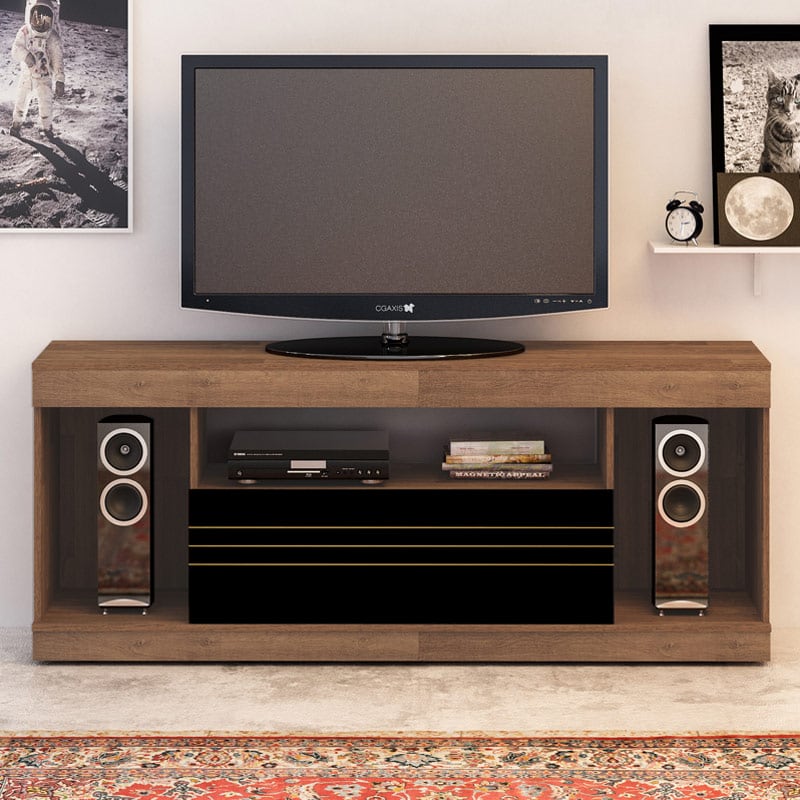 Aracaju Tv Stand - Rustic/ Black, Stylish? Solved!