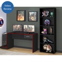 Limeira Desk - Black/ Red, Smooth surface? Solved!