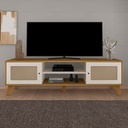 Salvador Tv Stand - Oak/ Off White, Versatile? Solved!