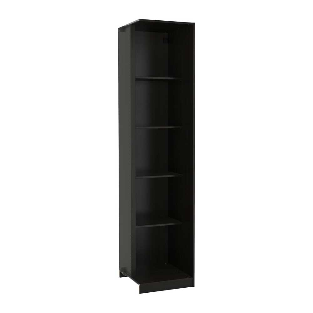 PAX add-on Corner Unit with 4 Shelves Black-Brown, Wide space? Solved!