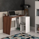  Ipatinga corner workstation Desk , Ipe, White, Voguish? Solved!