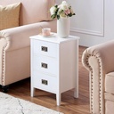 JAGGER Nightstand White 2Pcs set, Versatile? Solved!