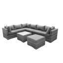 ALFIE Outdoor Sofa Set Mix Grey