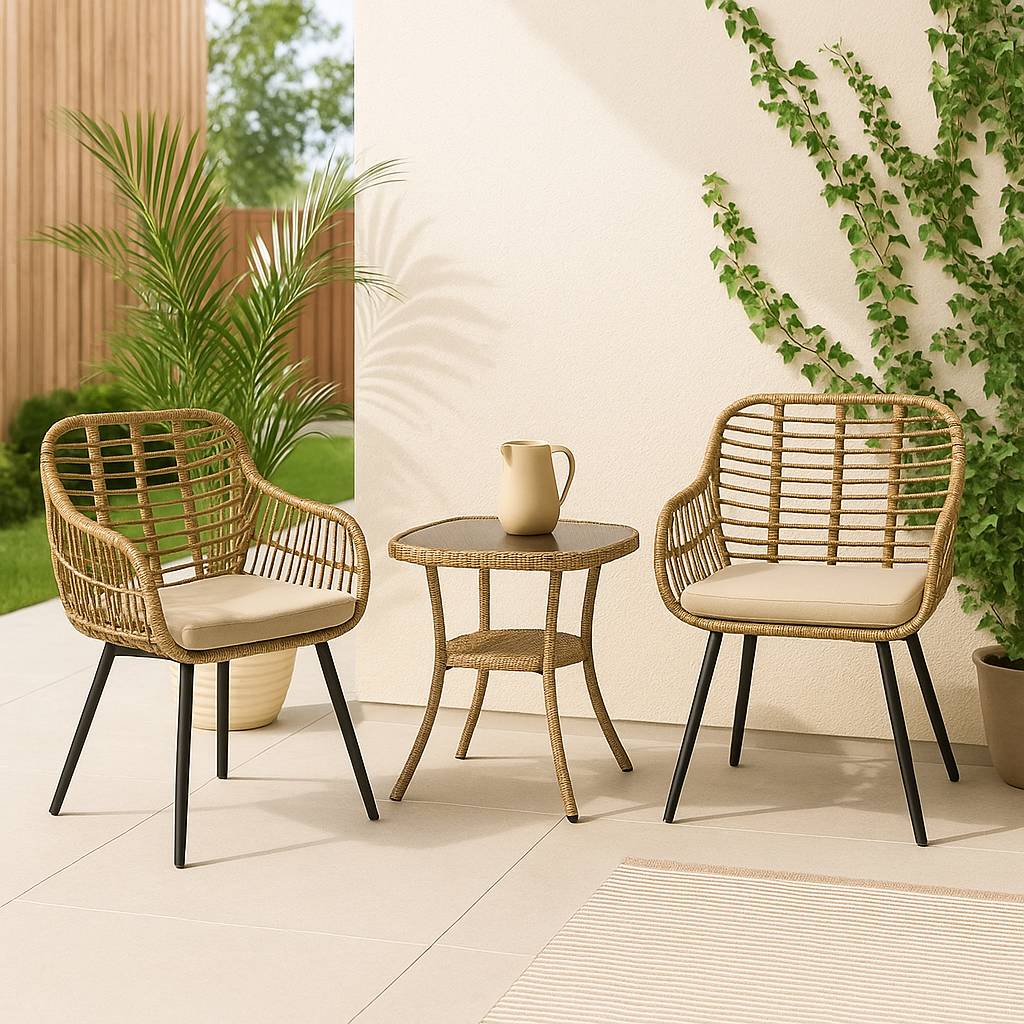 DAVE Outdoor steel frame, PE-Rattan Chair, Aesthetic? Solved!