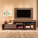 Lages Tv Stand and Tv Wall Panel - Cinnamon, Elegant? Solved!