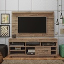 Parnaiba Tv Stand and Tv Wall Panel - Rustic, Classic-modern? Solved!