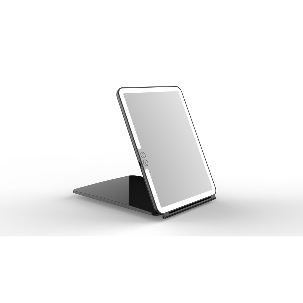 DREW Rechargeable Pad LED mirror with lights, Luxurious? Solved!