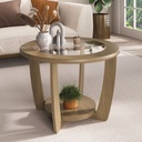 Igarassu Curve glass table - Carvalho, Elegant? Solved!