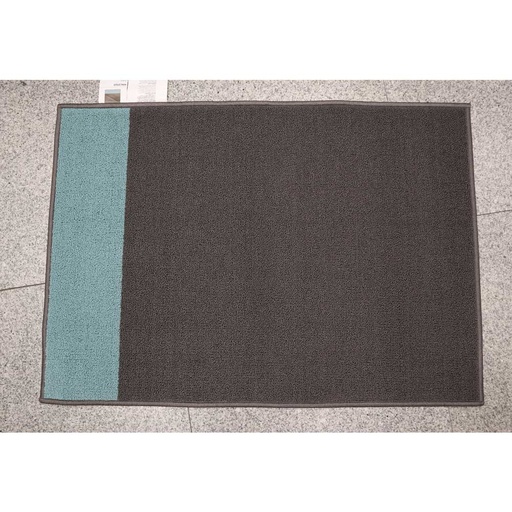 HALSTED Door mat, grey/blue, 70x100 cm