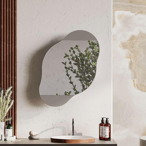 CLOUD MULTIPURPOSE CABINET WITH MIRROR LIGHT MOCHA, Trendy? Solved!