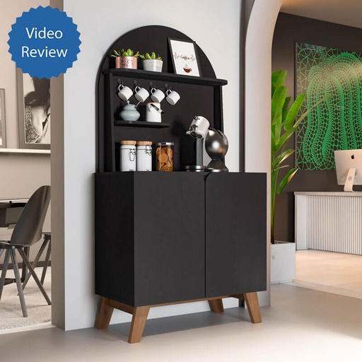 Porto Seguro Coffee Corner - Black, Ample Space? Solved!
