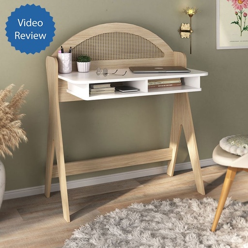 Brusque Desk - Natural/ White, Modern! Solved!