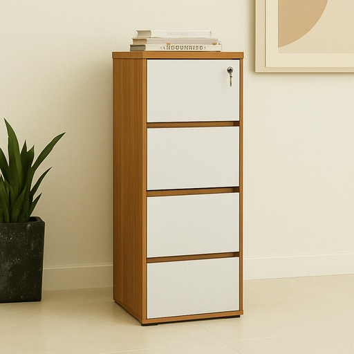 Resende 4 Drawers File Cabinet - Freijo/ White, High quality? Solved!