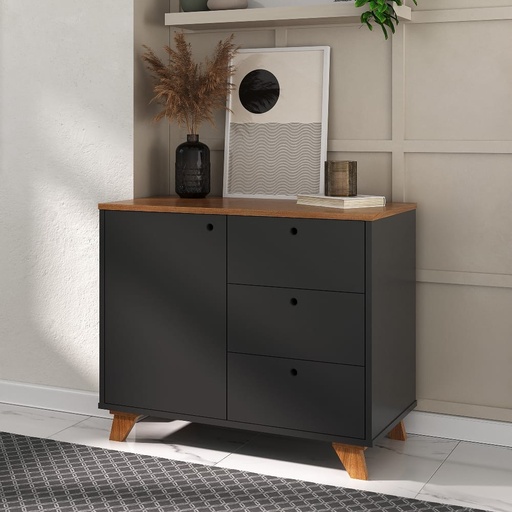 LUZIANIA CABINET WITH 1 DOOR AND 3 DRAWERS, Versatile? Solved!