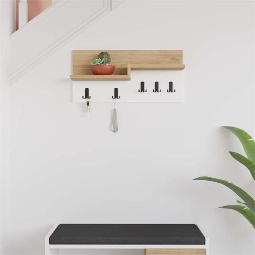 Gurgentepe OAK - WHITE COAT HOOKS, Neat? Solved!