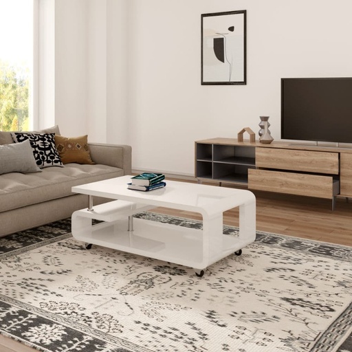 Downey coffee Table, White, Glossy? Solved!
