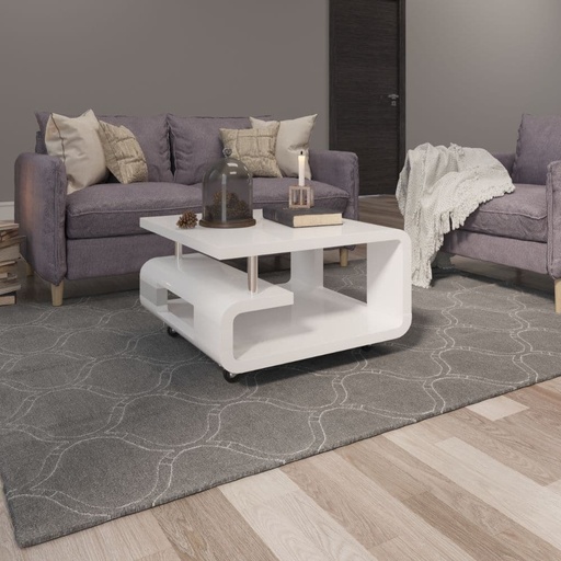 Downey Coffee Table, White, Glossy? Solved!
