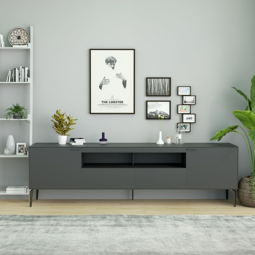 FORTSMITH TV Stand,175cm,black, Sleek? Solved!
