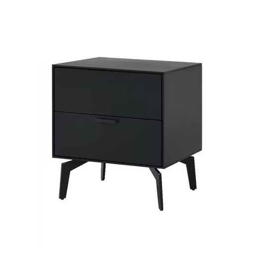 FORTSMITH Bedside Table,Black, Modern? Solved!