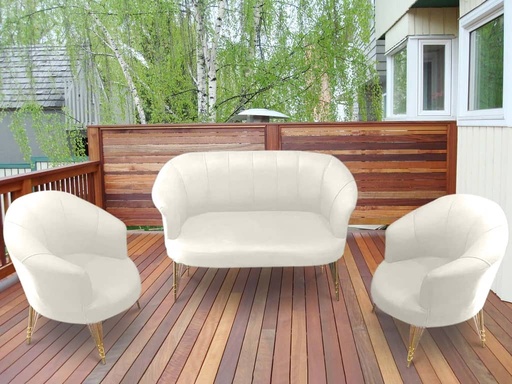 Florida Outdoor Sofa Set, Cream, Appealing? Solved by Idiya!