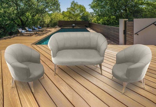 Florida Outdoor Sofa Set, Light Grey, Latest? Solved by Idiya!