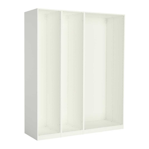 PAX 3 Wardrobe Frames, White 200X58X236 cm