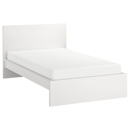 MALM Bed Frame, High, White 120 X 200 cm Without Bed Base