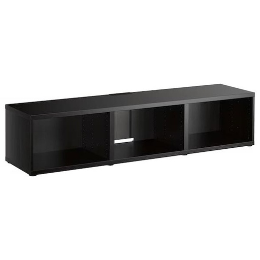 BESTA TV Bench ,black-brown 180x40x38 cm