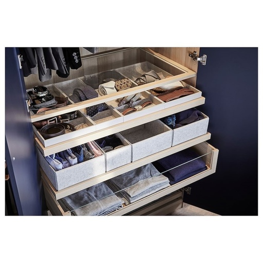 IKEA KOMPLEMENT Glass Shelf, White Stained Oak Effect, Sleek Presence? Solved!
