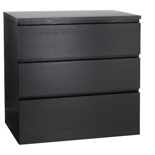 MALM Chest of 3 Drawers, Lowboy
