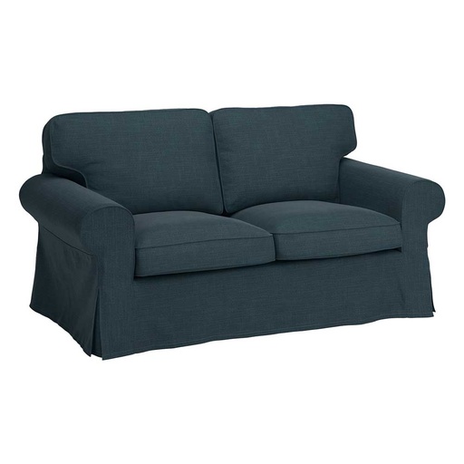 EKTORP Cover Two-Seat Sofa, Hillared Dark Blue (Cover Only)