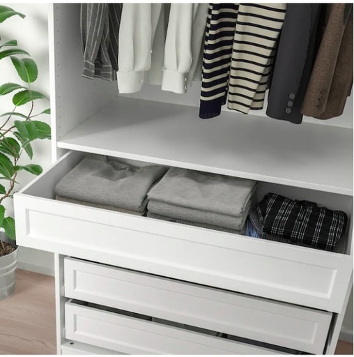 IKEA KOMPLEMENT Drawer with Framed Front, White, Ample Space? Solved!
