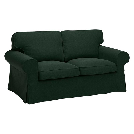 EKTORP Cover Two-Seat Sofa, Tallmyra Dark Green (Cover Only)