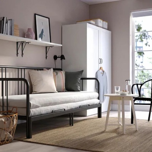IKEA Fyresdal Day-Bed Frame, Black (no mattress), Classy? Solved!