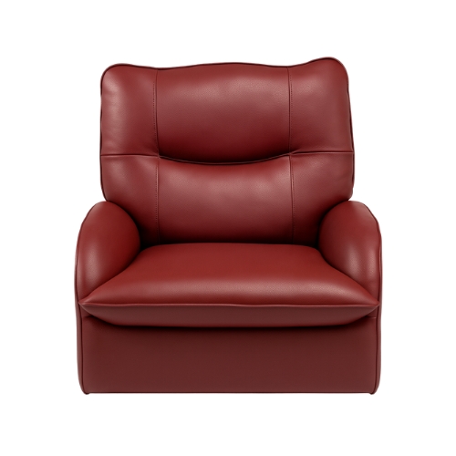 Obtanbari Rocking Chair,Wine,Pu Leather