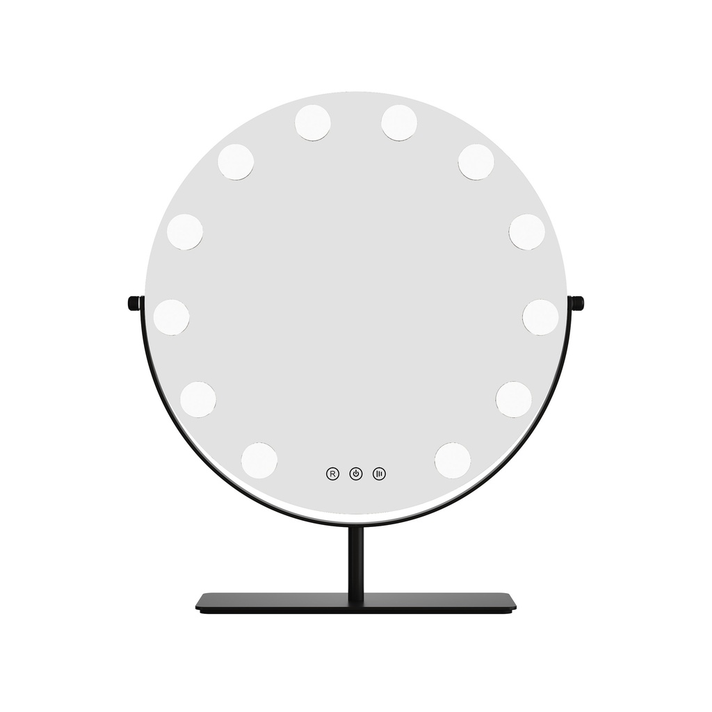Antonia Hollywood Mirror,LED Mirror,Black